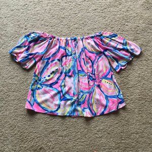 Lilly Pulitzer Off Shoulder Top
